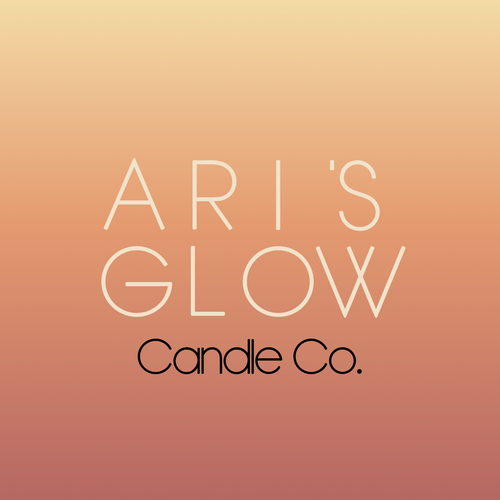 Ari's Glow Candle Co. Gradient square logo